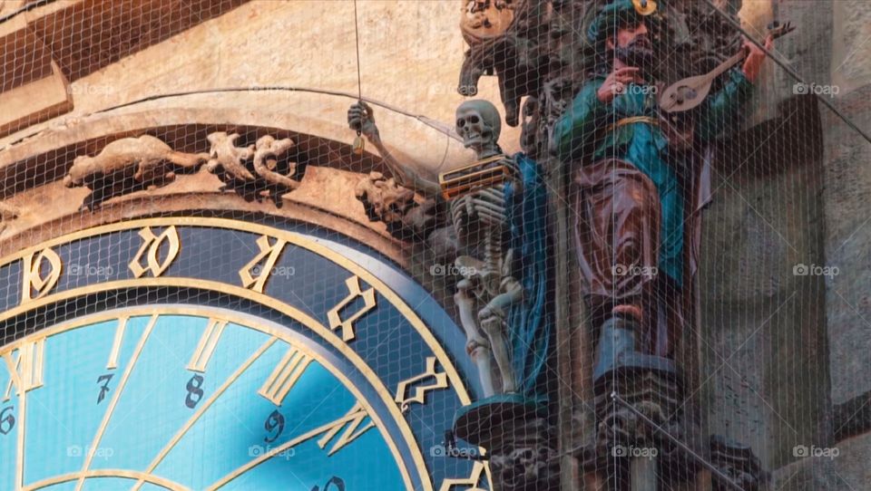 Torre dell'orologio, particolare. Praga