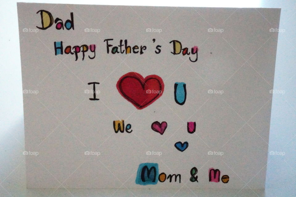 Happy father's day card @ handmade self made