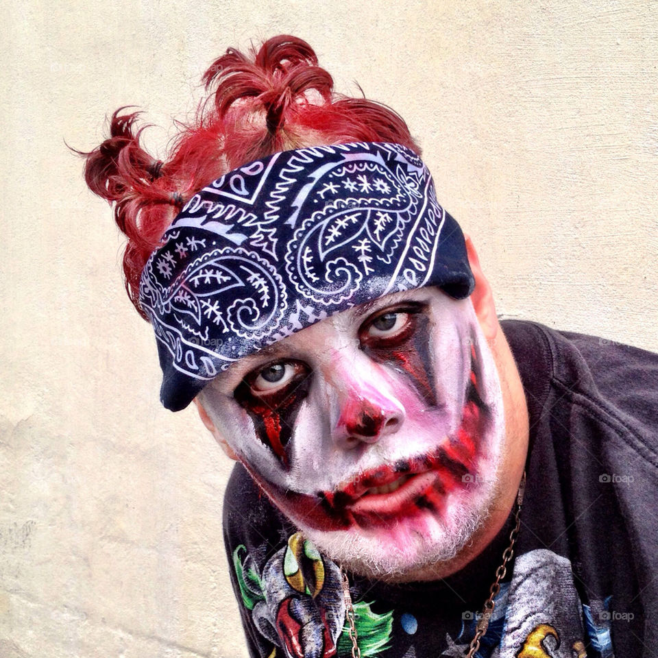 face makeup clown insane by detrichpix
