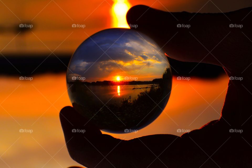 Beautiful sunset in Indiana 