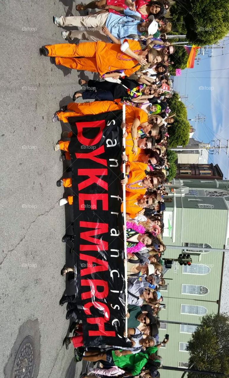 Dyke March. 2015 San Francisco pride!