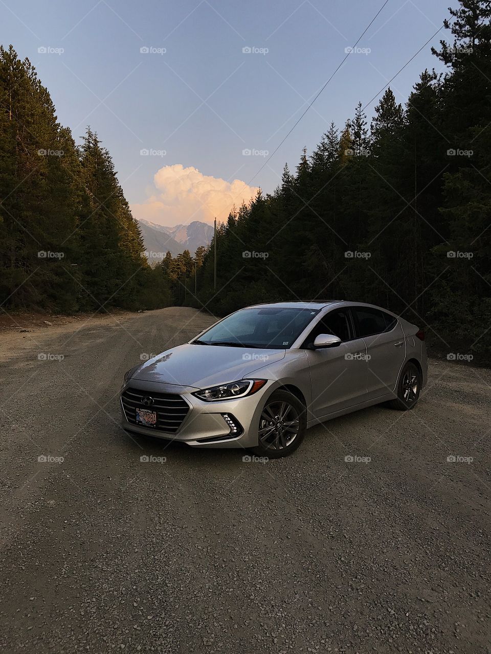 Hyundai in the mountains 