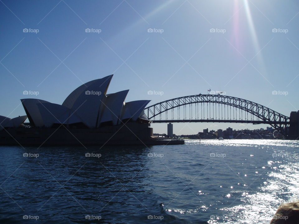 Sydney opera with the bridge