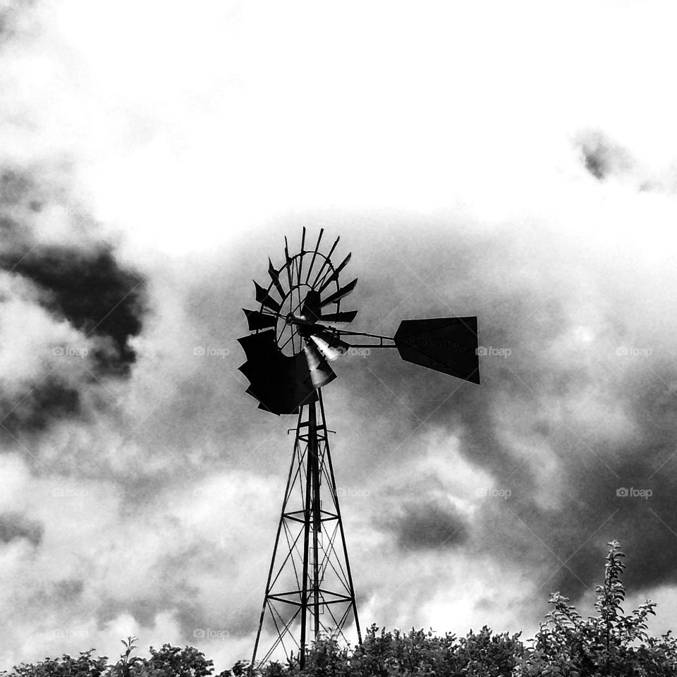 Dark winds. Windmill