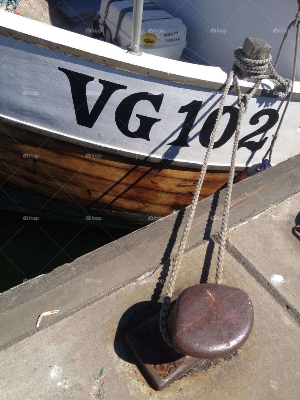 Fishing boat close-up