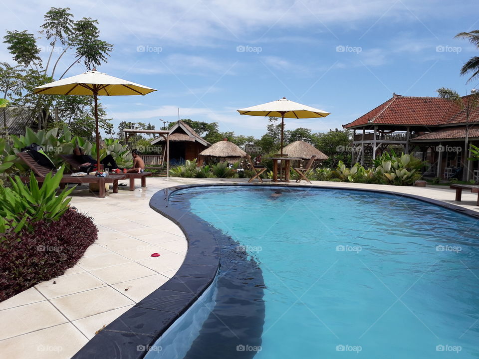 holiday hotel resort private pool tetebatu lombok