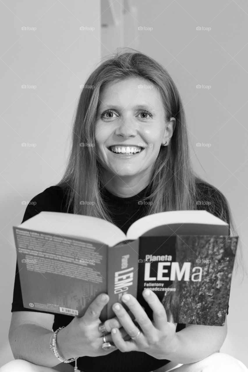 Young Woman with book