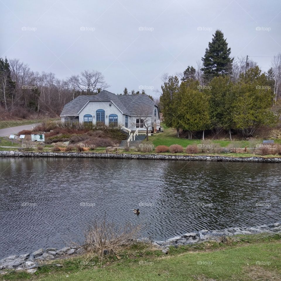 Lily Lake interpretation center and duck pond