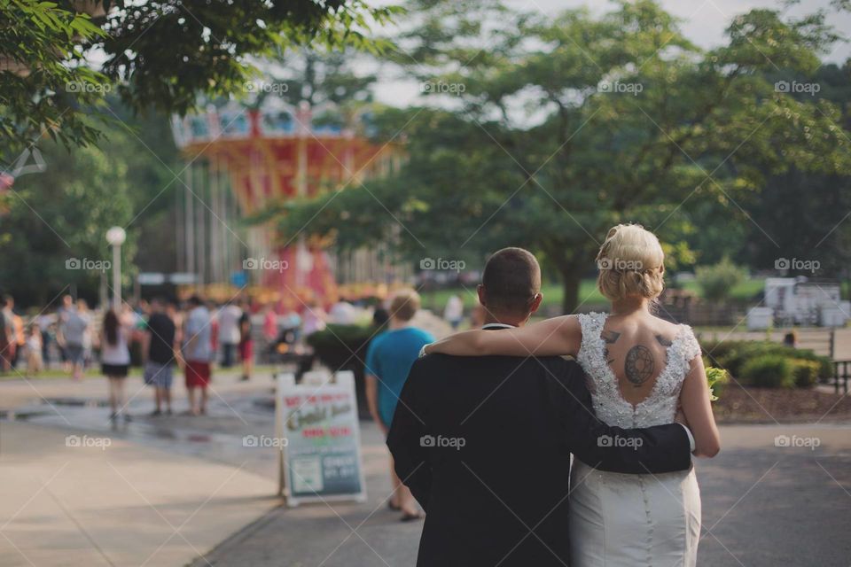 Wedding photos at Lakemont Park in Lakemont, PA