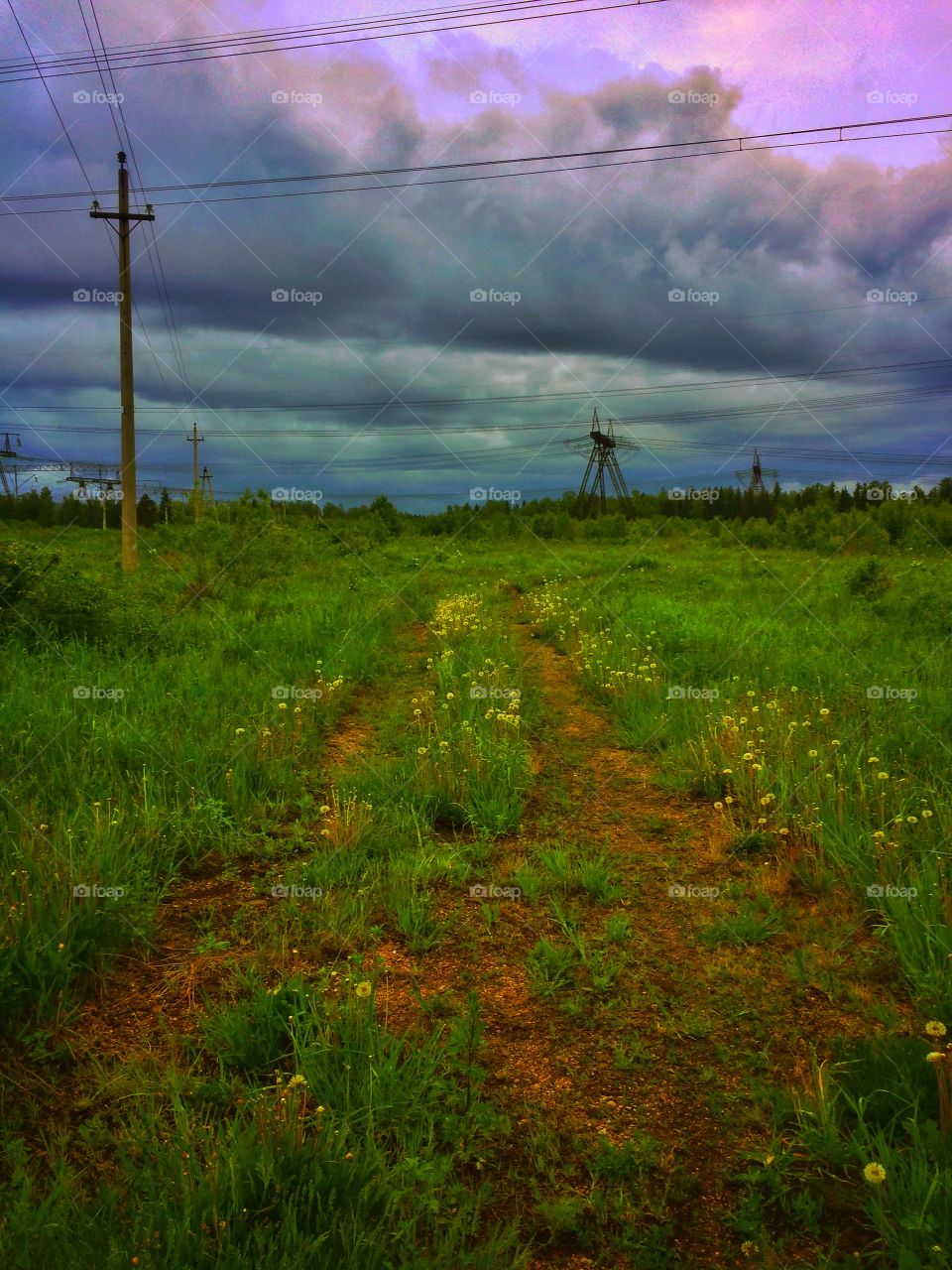 Bad weather old road 