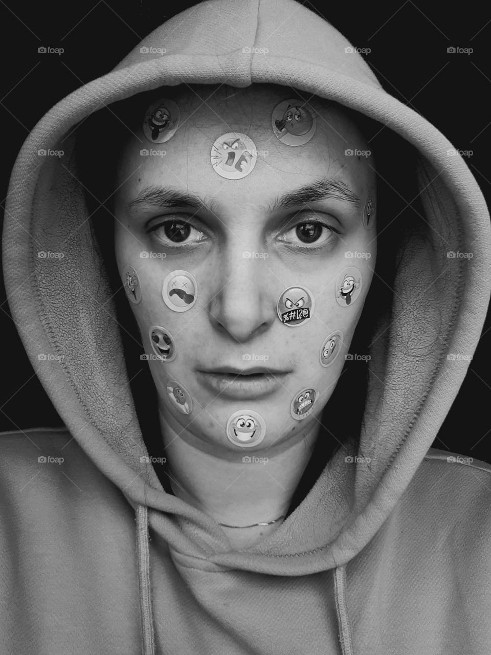 Portrait of imposed emotions