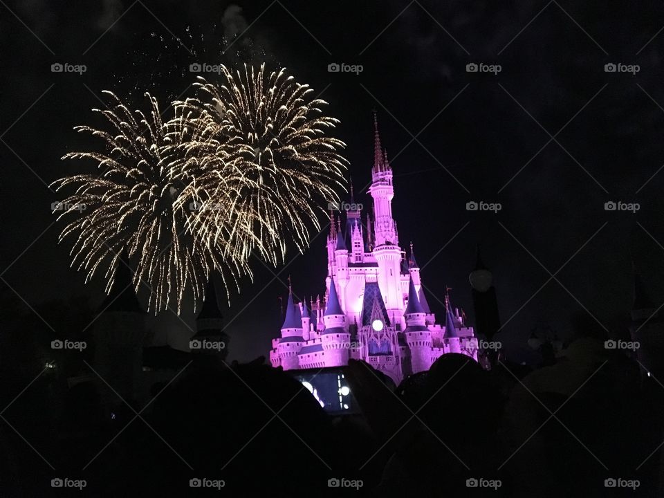 Fireworks over the castle 