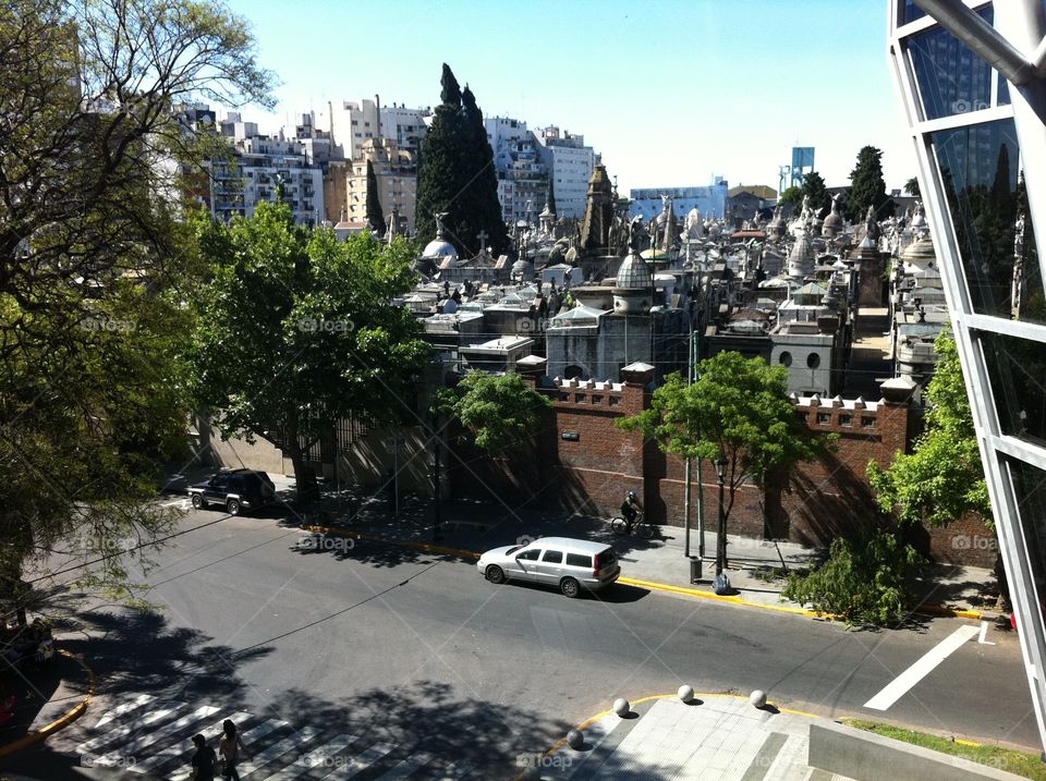 Vista do cemitério argentino onde está Evita Perón