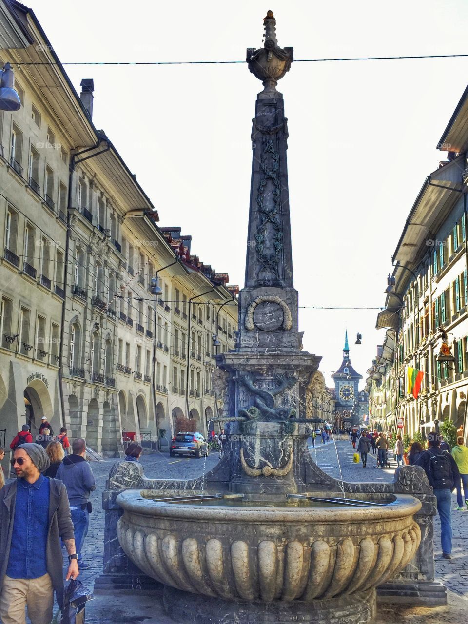 Medieval fountain, Old Town, Berne