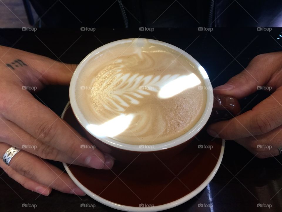 Coffee latte art