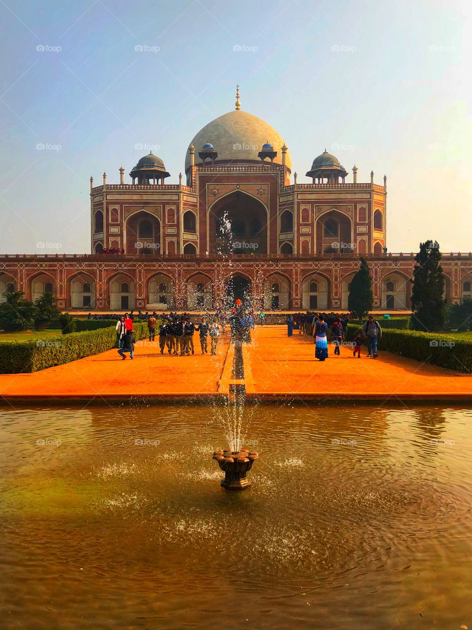 A view of Humayun’s Tomb in New Delhi, India. 