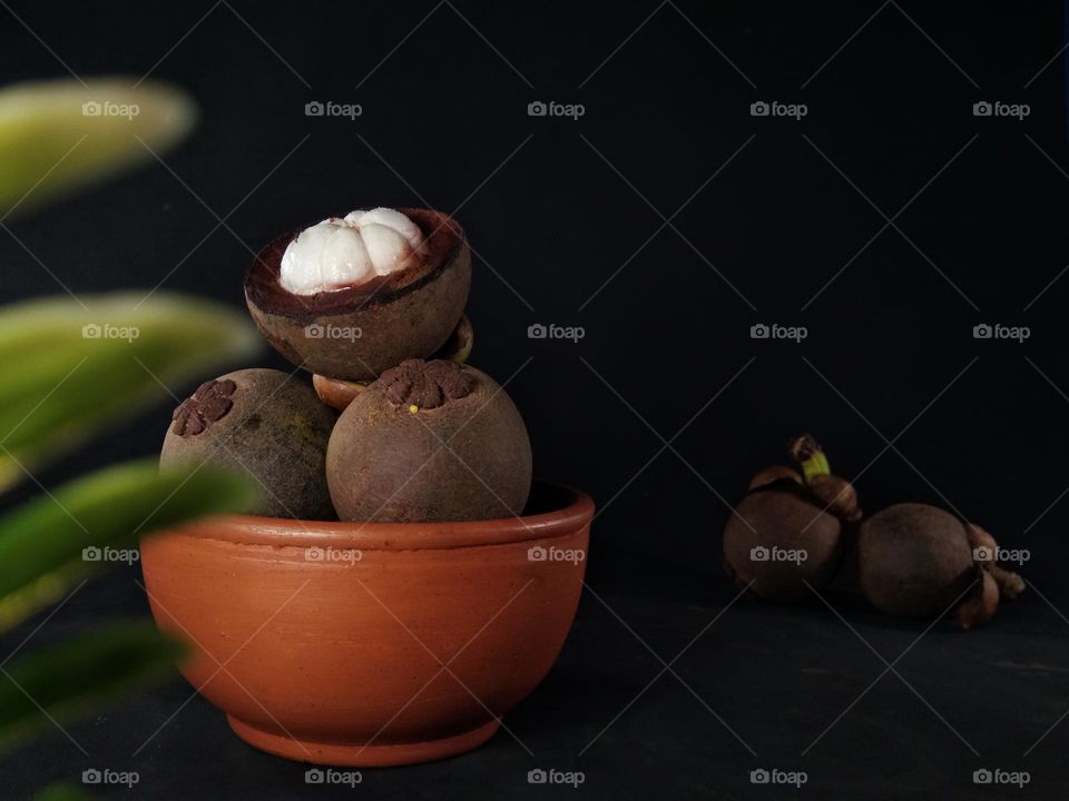 tropical fruit,  mangosteen