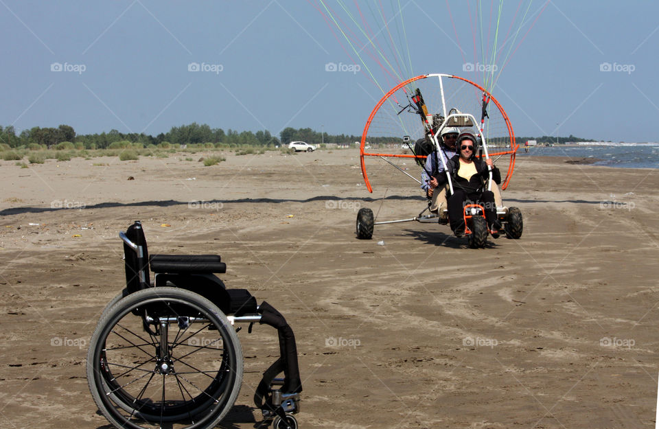 Paratrike  for people with disabilities 