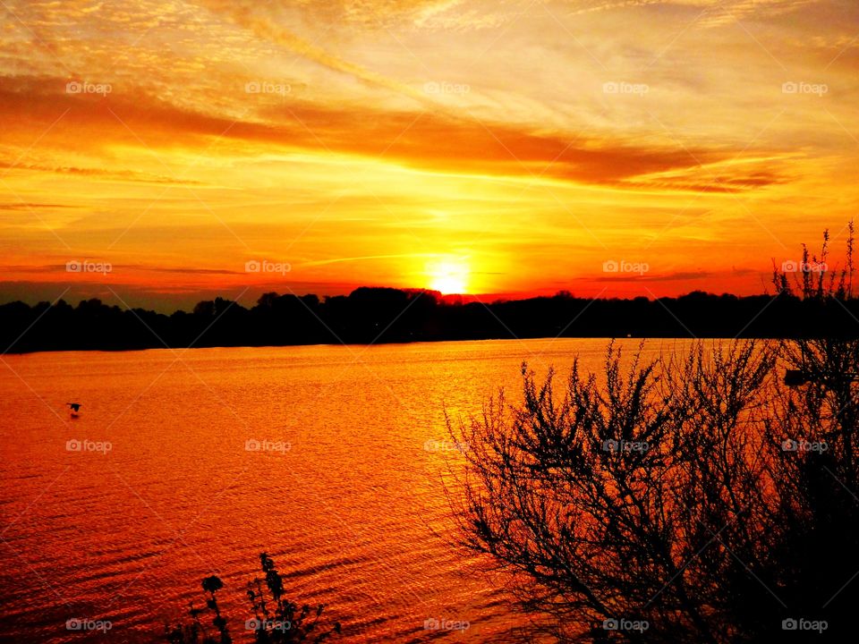 Lake sunsets are so beautiful in Indiana 