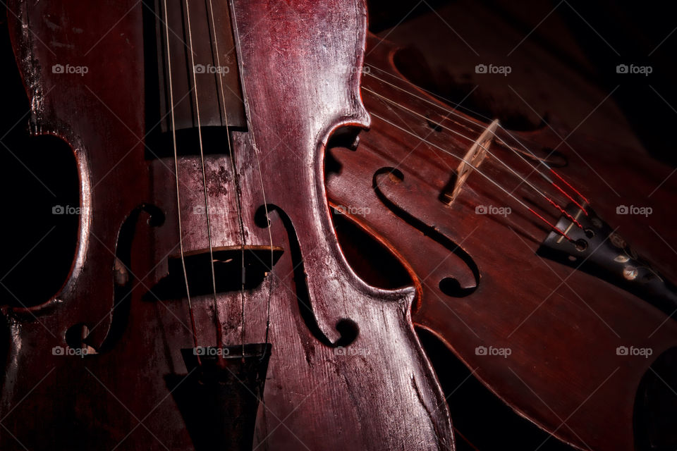 music antique violin still life by Cheshirepoet