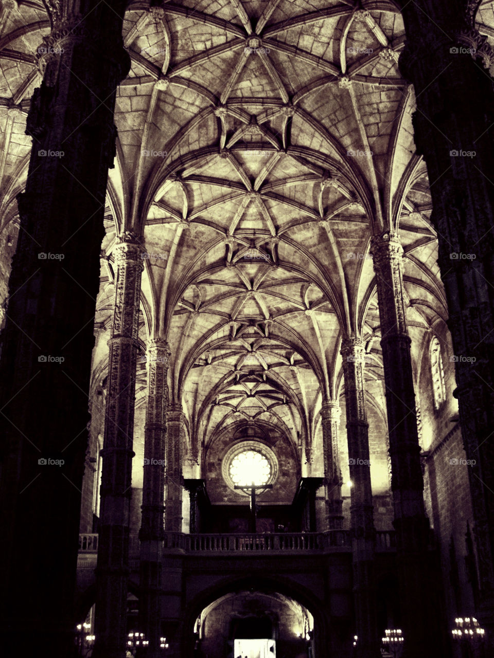 Interior del Monasterio de los Jerónimos. Interior del Monasterio de los Jerónimos (Lisboa - Portugal)