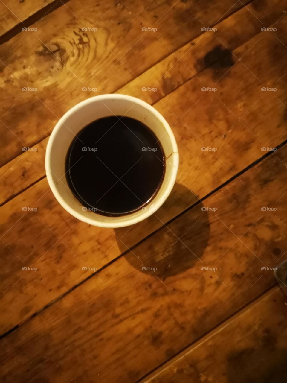 Cup of coffee an the morning time