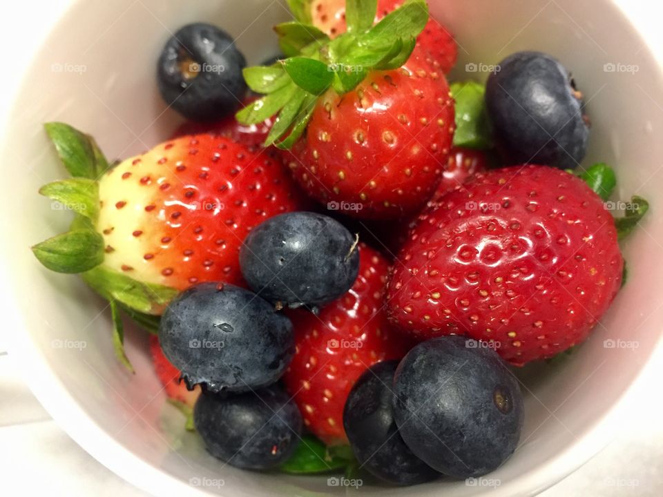 Strawberry and Blueberries 