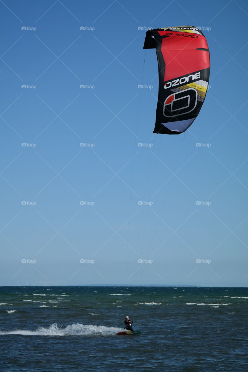 Kite surfing  in Melbourne Australia