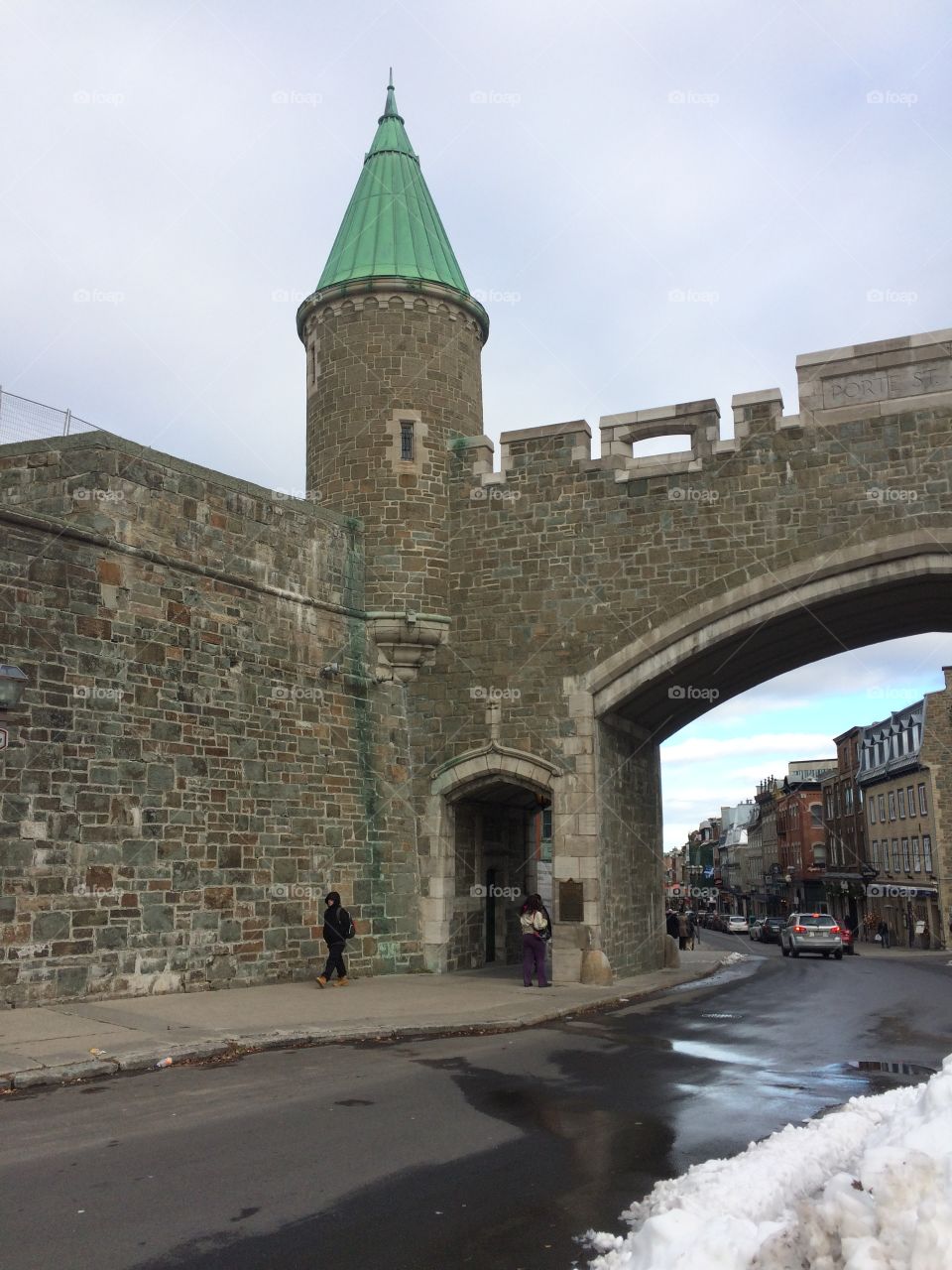 The gate entrance to Old Town Quebec 