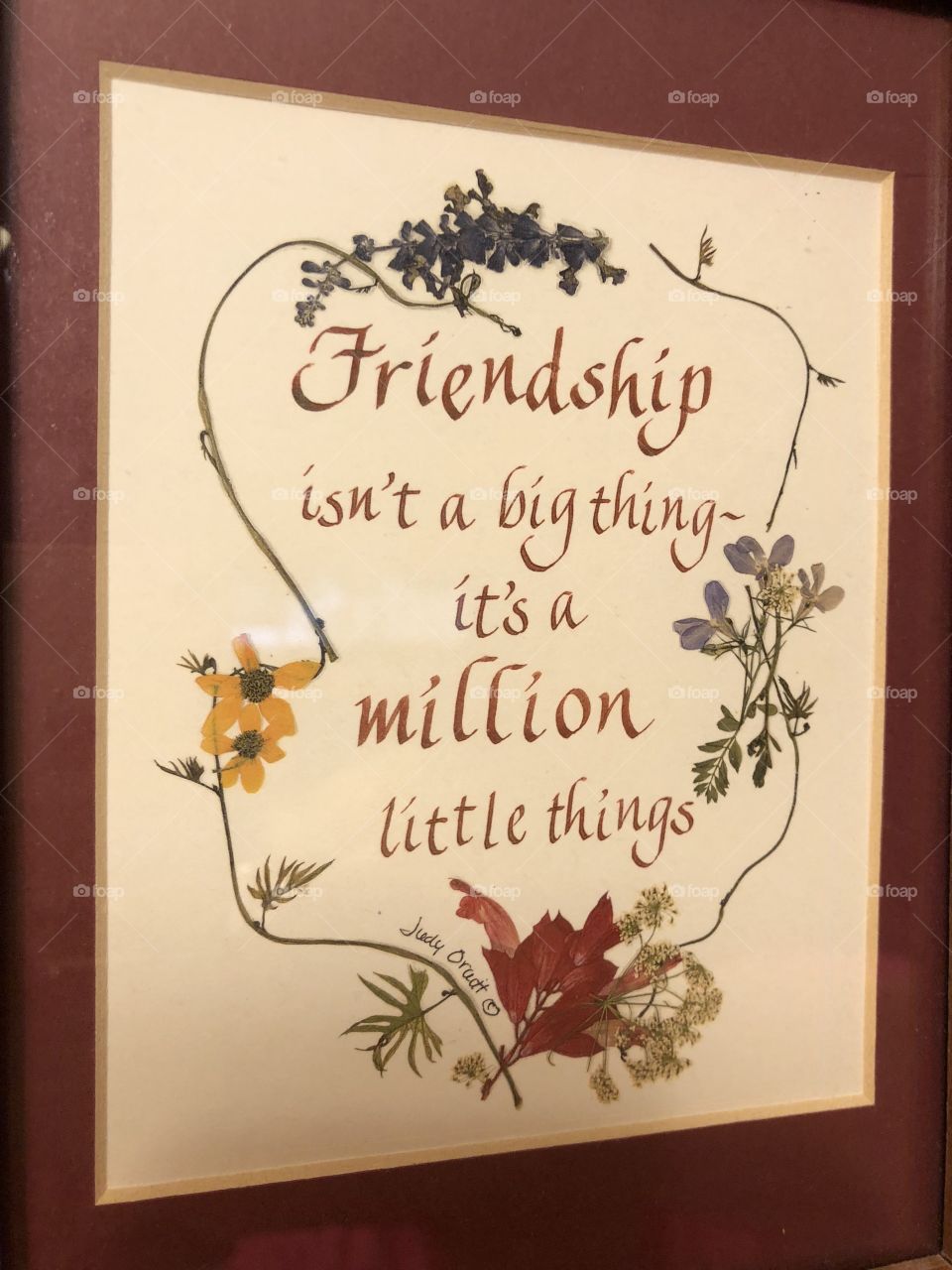 Sign of friendship
