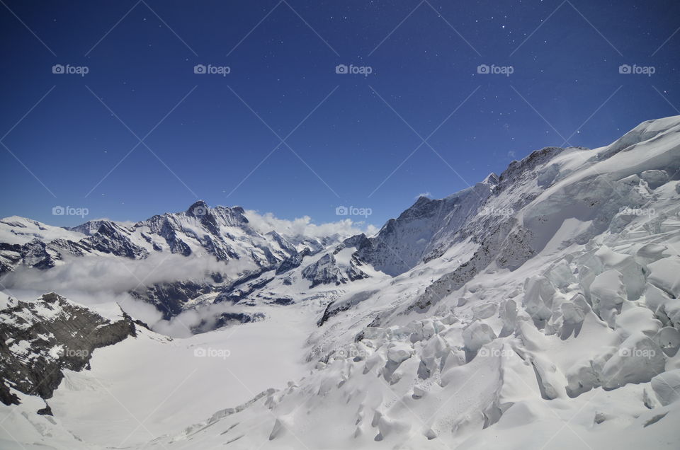 Landscape view from Jungfraujoch