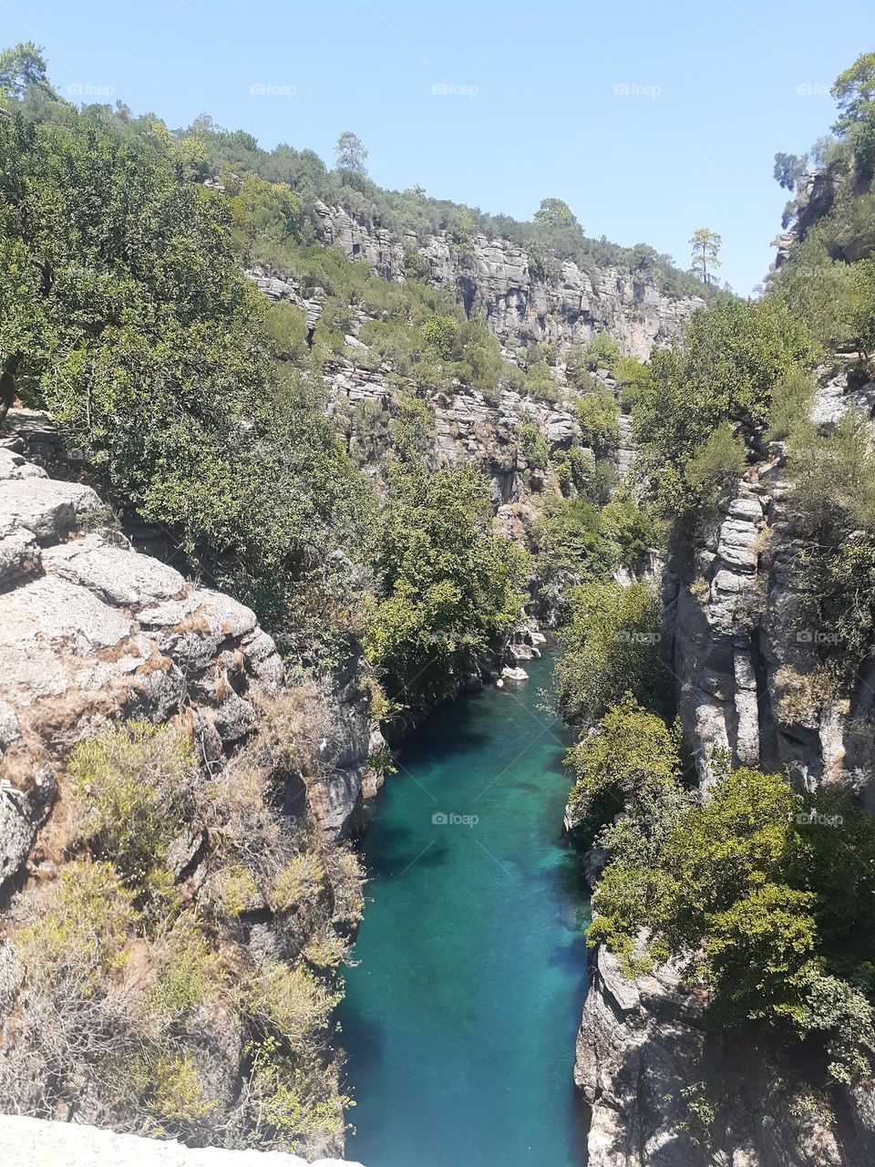 Mountain landscape Taza Canyon in Turkey