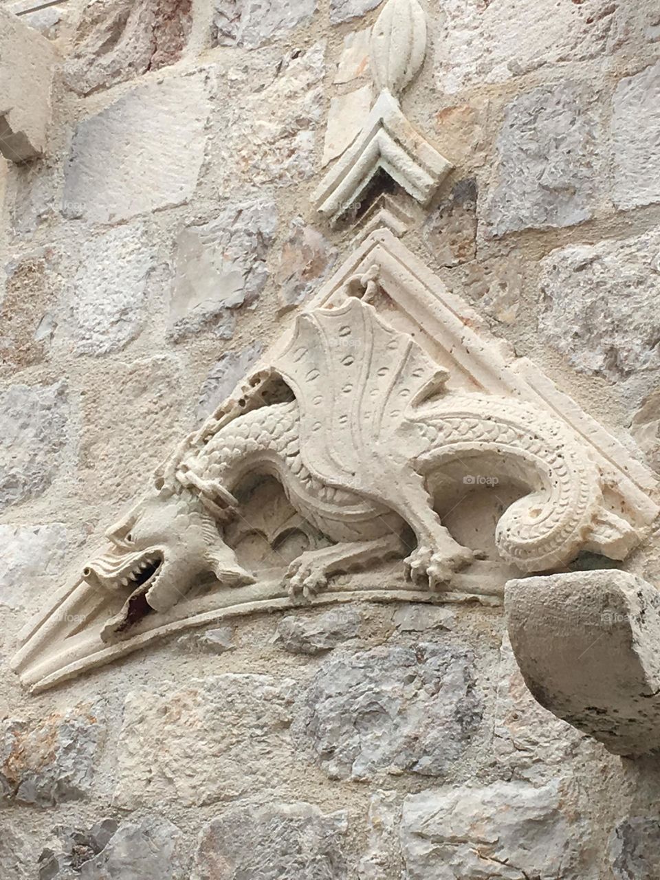 Stone dragon.