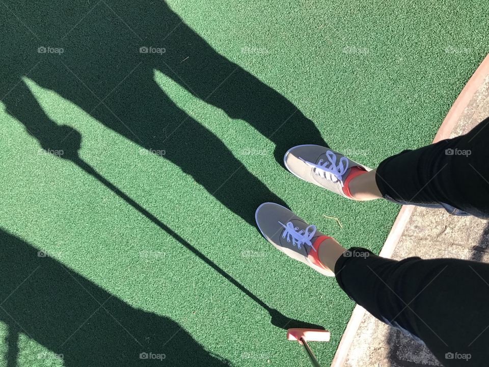 Mini golfing 