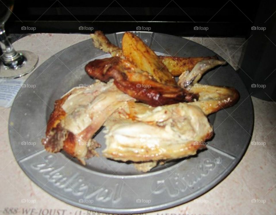 Chicken on plate
