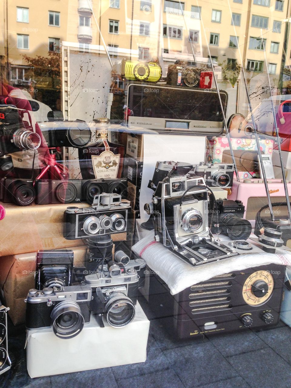 cameras in the window