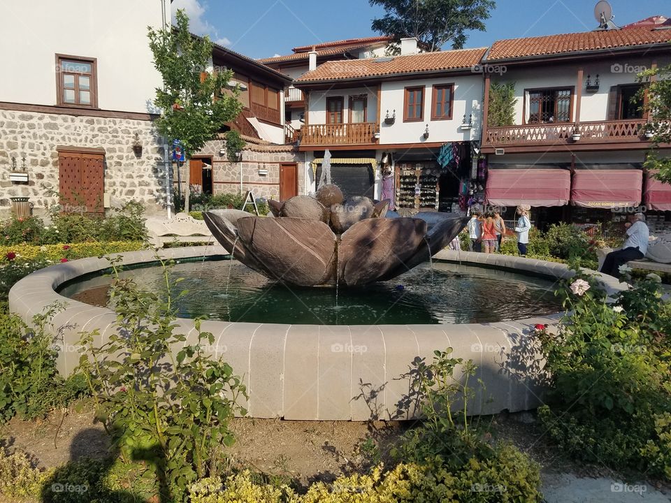 waterfountain in the Ankara castle in Turkey