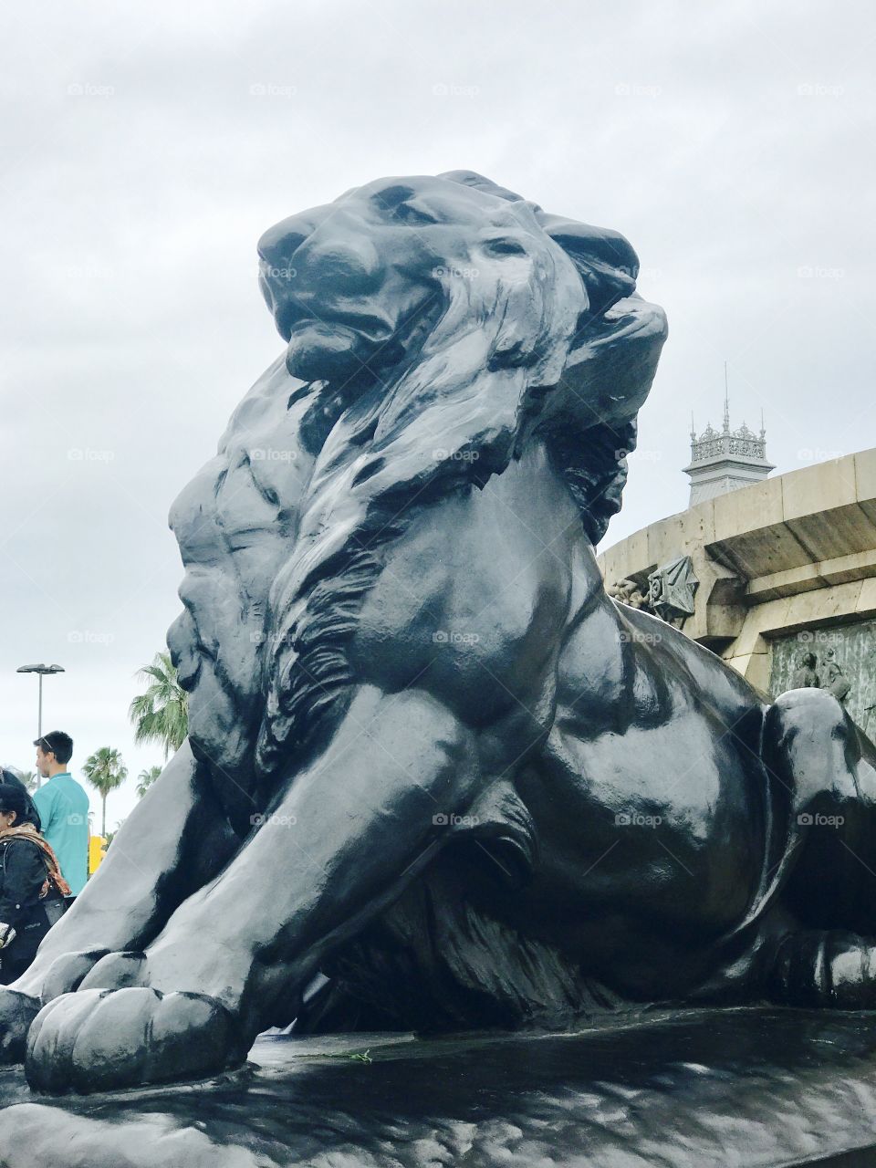 Lion statue - Barcelona