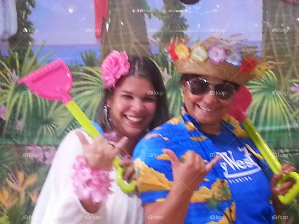 Hawaiian girls. Party time