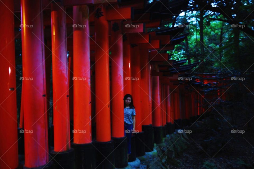 @Kyoto, October, Senbon Torii（千本鸟居）, one of the best memory in the travel