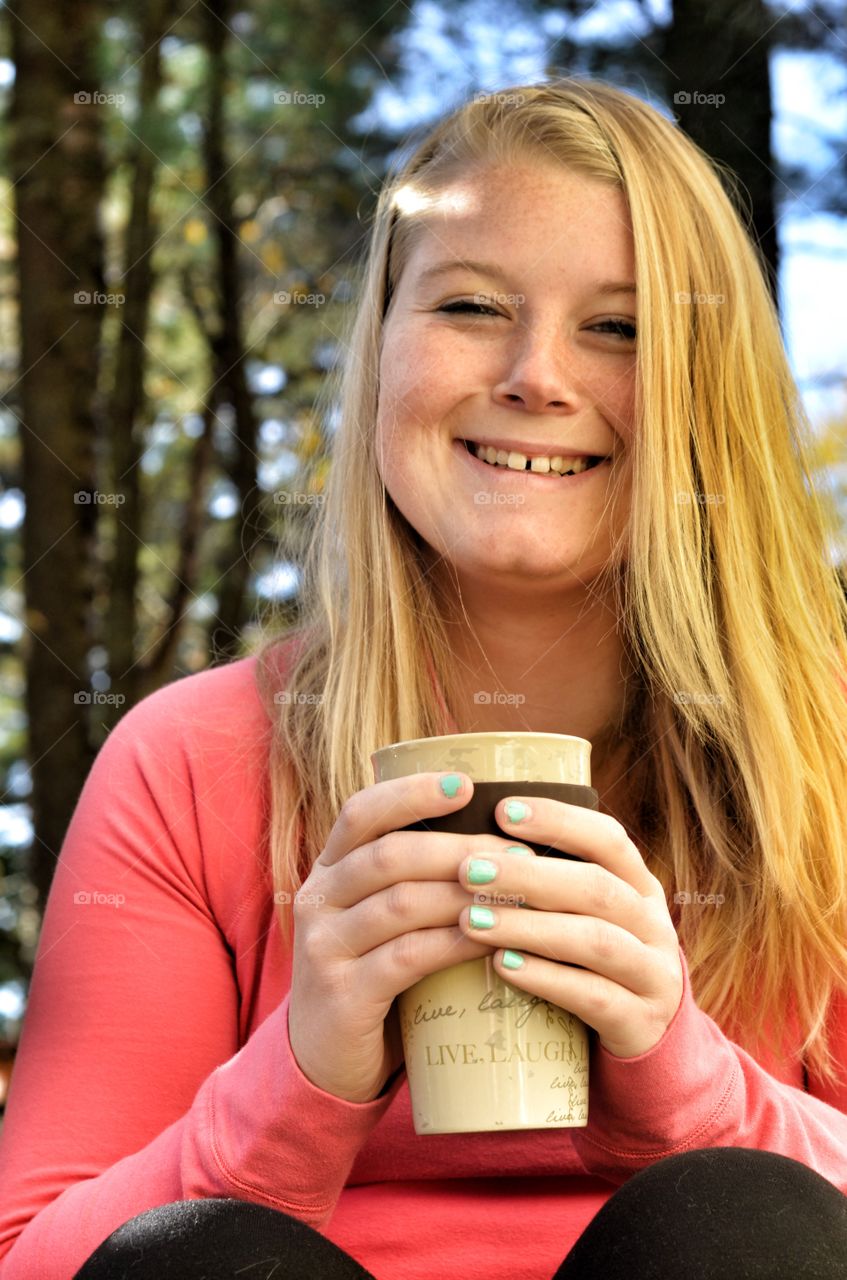 Close-up of smiling woman