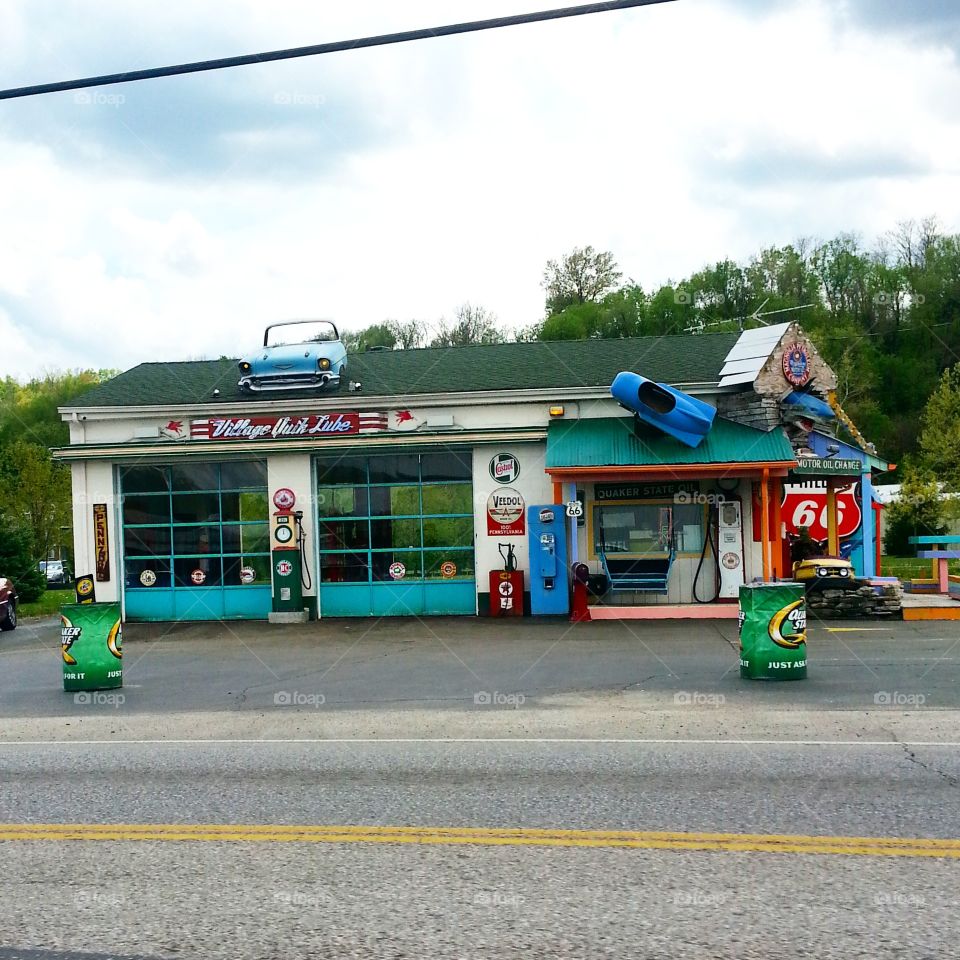 village quick lube. was taken in Newton ohio love how quirky it is