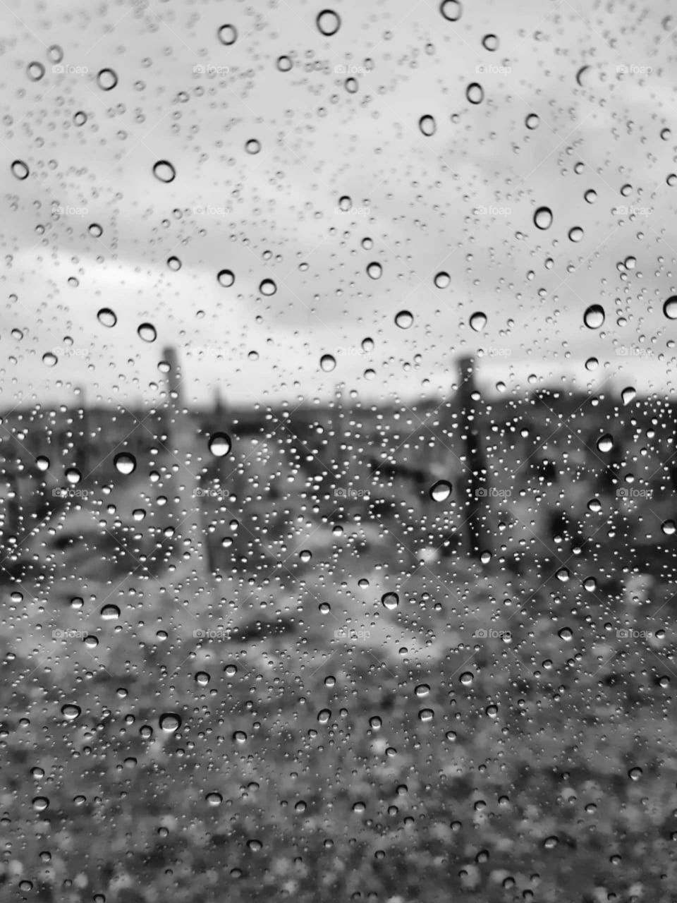 gotas de agua en la ventana