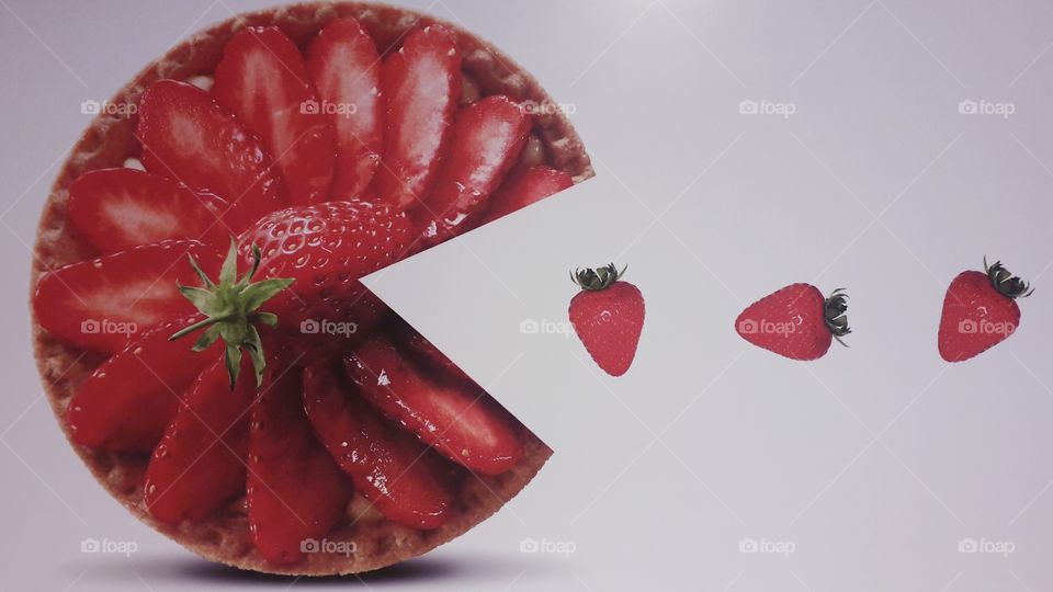 Pac man Strawberry