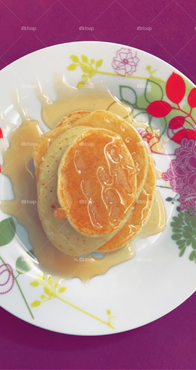 Fantastic view for the best breakfast , Ban cake 🥞