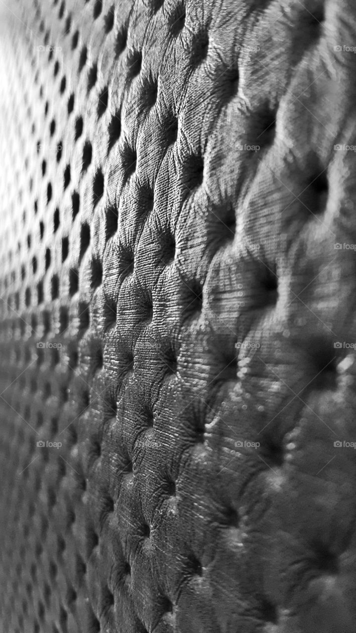 close up of black leather texture pattern