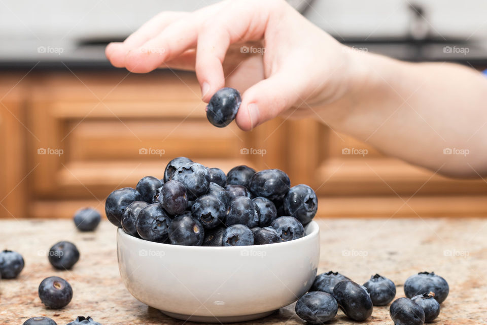 Healthy blueberries
