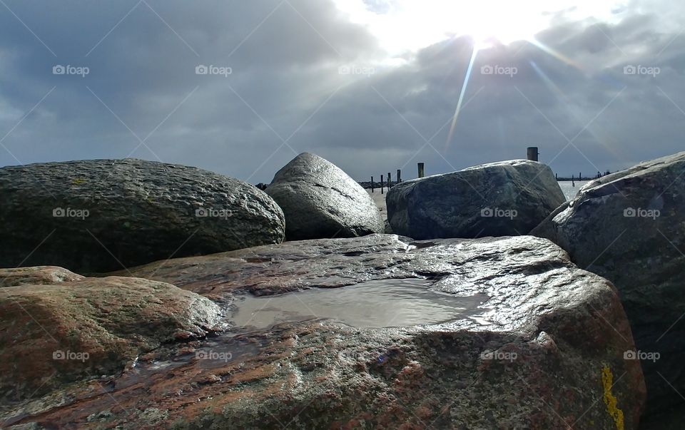 sun rock stone steine fels