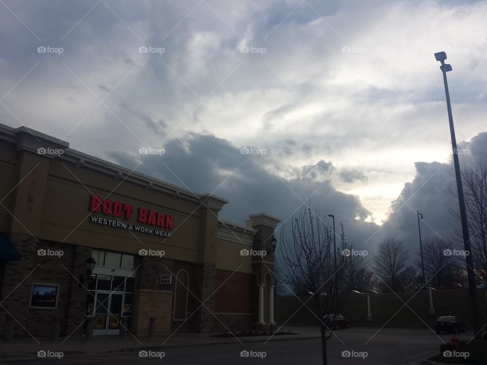 Boot Barn & Stormy Sky