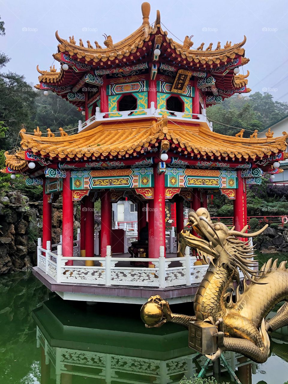 Dragon and Pagoda